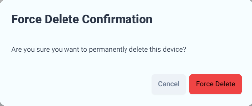 Delete Device Permanently