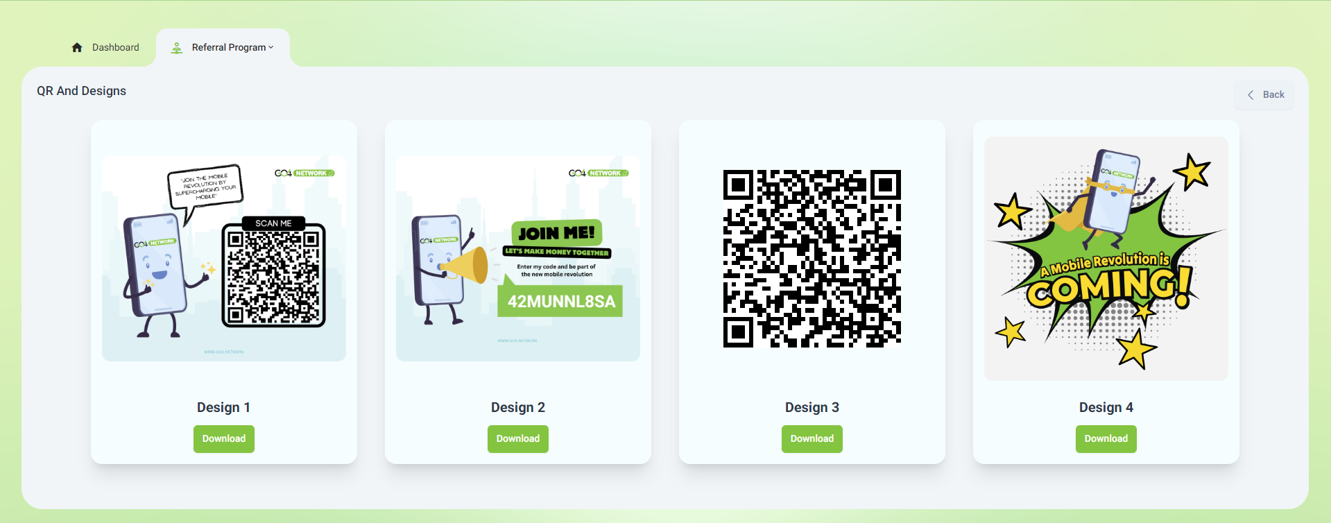 QR And Design Page