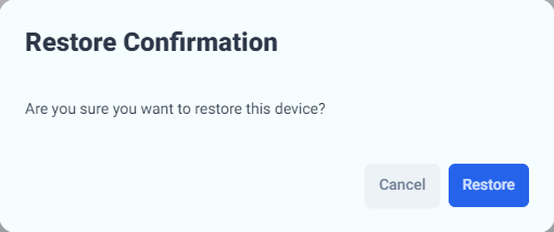 Restore Device