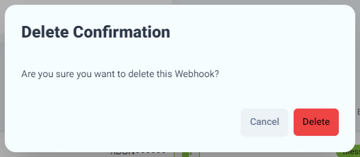 Webhook Delete Confirmation